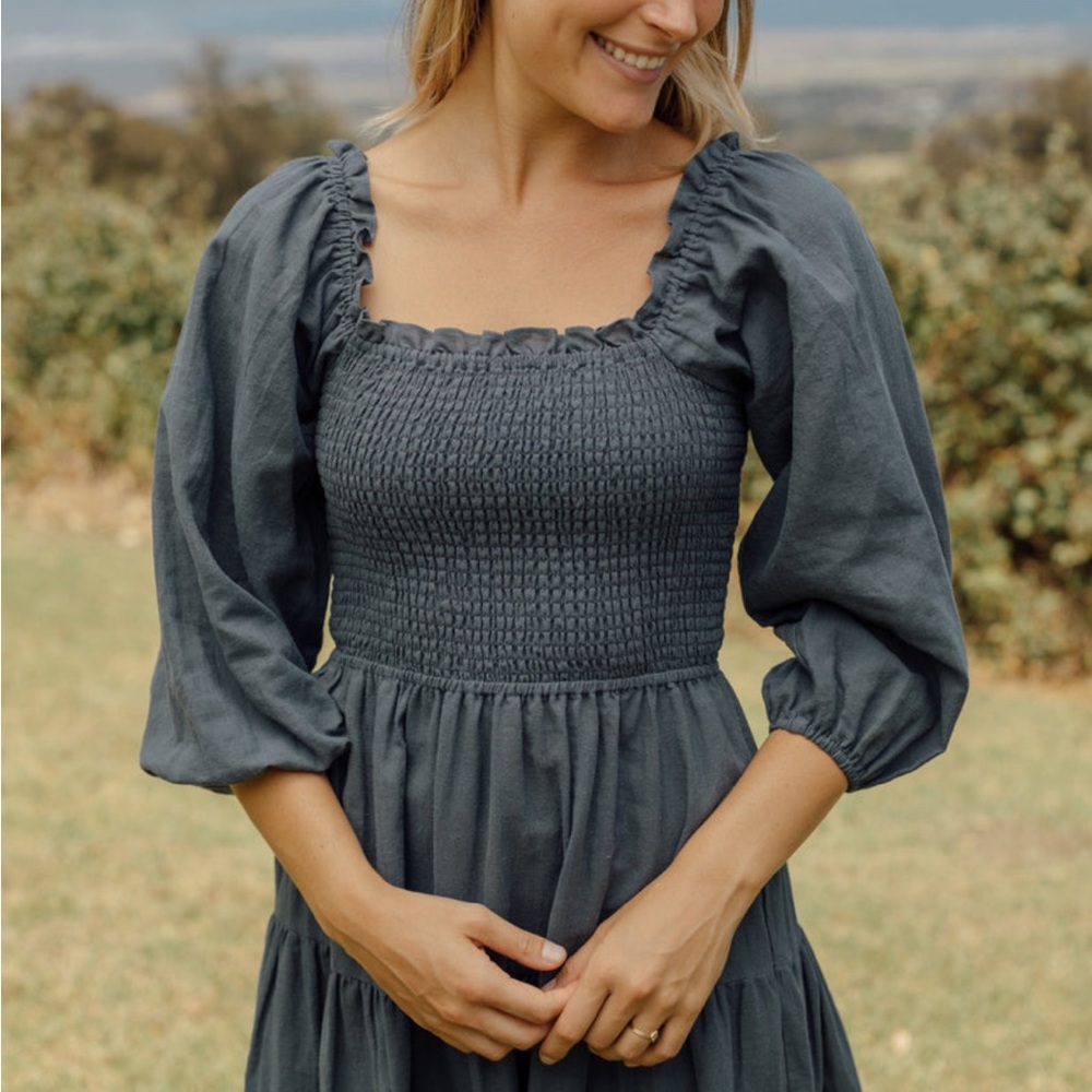 Neuflora Odessa Dress in Dusty Teal